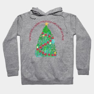 WE WISH YOU A MERRY CHRISTMAS AND A HAPPY NEW YEAR _ CHRISTMAS TREE Hoodie